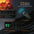 thumbnail image 6 of Gymax 26'' Infrared Quartz Electric Fireplace Heater W/ Lemonwood Logs Thermostat, 6 of 9