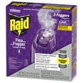 Raid Flea Killer Plus Fogger, 5 oz, 3 Cans