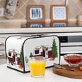 thumbnail image 6 of Daiia Vintage Buffalo Plaid Christmas Camper Pattern 2 slice Toaster Cover, Toaster Appliance Dust-proof Cover For Kitchen Small Appliance Dust Cover and Fingerprint Protection, 6 of 7