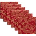 thumbnail image 6 of GZHJMY Set of 1 Gold Chinese Dragon On Red Cloth Napkins Washable Polyester Dinner Napkins 20"X20" for Dining Table Wedding Party Fall Holidays, 6 of 7