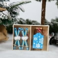 thumbnail image 3 of Keimprove 3pcs Wooden Sleigh Christmas Ornaments Mini Wooden Sleigh Ski Christmas Tree Hanging Pendant Decorations with Gift Box Mantel Door Bookshelf Xmas Tree Decoration for Holiday Party, 3 of 6