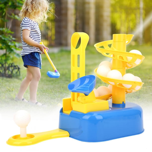 Máquina De Lanzamiento De Golf, Juguete De Ejercicio Educativo De Aprendizaje, Juego Deportivo, Máquina De Pelota De Golf, Para Niños Al Aire Libre, Niños En Interiores OTVIAP Amarillo azul