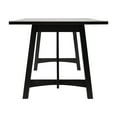 thumbnail image 6 of Emma + Oliver 60" Farmhouse Wooden Trestle Base Dining Table for 6 in Black, 6 of 9