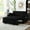 Black, variant on American Design Loveseat Sofa Bed in Black Velvet / Classic Look for Home Interiors
