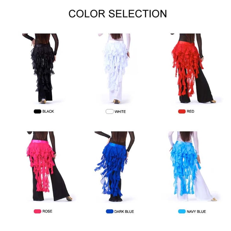 Women\'s Red Imported Belly Dance Hip Scarf Belt Performance Latin Wave Skirt Amazon.com: HCSNTVPU Belly Dance Skirt Women Belly Dancing  main image 2