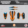 thumbnail image 4 of Kalair GFX Graphics Kit for KTM Enduro 4-Stroke 250 XC-F, 350 XC-F and 450 XC-F (2019-2022) Warrior Series, 4 of 5
