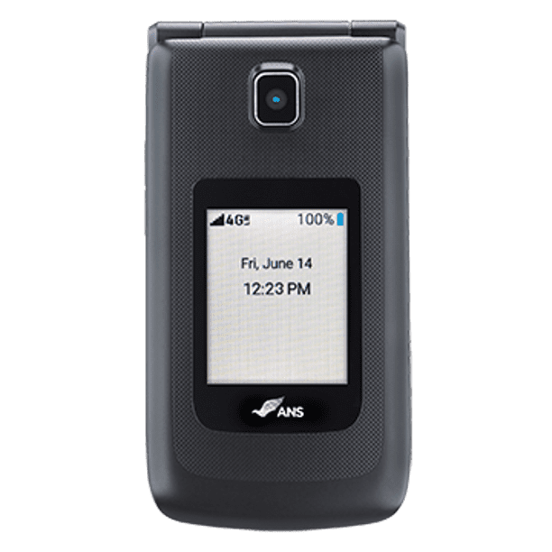 ANS F30 8GB Black Prepaid Flip Phone Unlocked Worldwide New