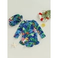thumbnail image 4 of xiaxaixu Combinaison de Bain pour Filles avec Capuche, Imprimé Floral Manches Longues Col Rond Fermeture Éclair devant Maillot de Bain, 4 of 9