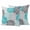 Teal, variant on 2 Pack Outdoor Waterproof Throw Pillow Covers,Turquoise Gray Blossom Flower Decorative Square Pillow Case Patio Pillowcases for Chair Couch Sofa 20x20in