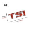 thumbnail image 1 of Aqtqaq 1pcs 3d Metal Tsi Car Side Mudguard Rear Trunk Emblem Badge Sticker Decals,universal Car Accessories Decorations Stickers, 1 of 5