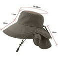 thumbnail image 2 of Sombrero para el sol para hombre y mujer, gorro de jardinería de ala ancha enrollable con solapa para el cuello, 2 of 6