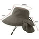thumbnail image 2 of Sombrero de sol para hombre y mujer, de ala ancha, enrollable, para jardinería, con solapa para el cuello, 2 of 6