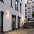 thumbnail image 2 of Apliques de pared modernos impermeables de 6 W Luz de pared LED Lámpara de pared de aluminio LED Interior Exterior para baño Dormitorio Sala de estar Porche Escaleras Hoteles Jardín Camino, Blanco, 2 of 5