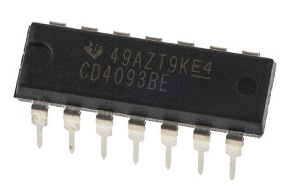Texas Instruments CD4093BE CD4093 CMOS Quad 2-Input NAND Schmitt ...