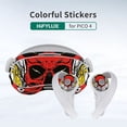 thumbnail image 4 of Etiqueta Engomada De La Piel Pegatinas protectoras VR Controller Kit de película de auriculares para PICO 4 (4 Flame Skeleton), 4 of 8