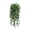 Green5, variant on Fake Hanging Plants with Ceramic Pot, Realistic Artificial Plants for Home Decor Indoor Faux Green Leaf Plant with Modern White Planter for Desk Shelf Bathroom Decoration (30In) Green8