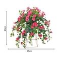 thumbnail image 6 of Guiexla Artificial Morning Glory Flower Realistic Home Office Table Centerpiece Wedding Dropping Faux Petunia Flower Hanging Fake Floral Arrangement Decoration, 6 of 8