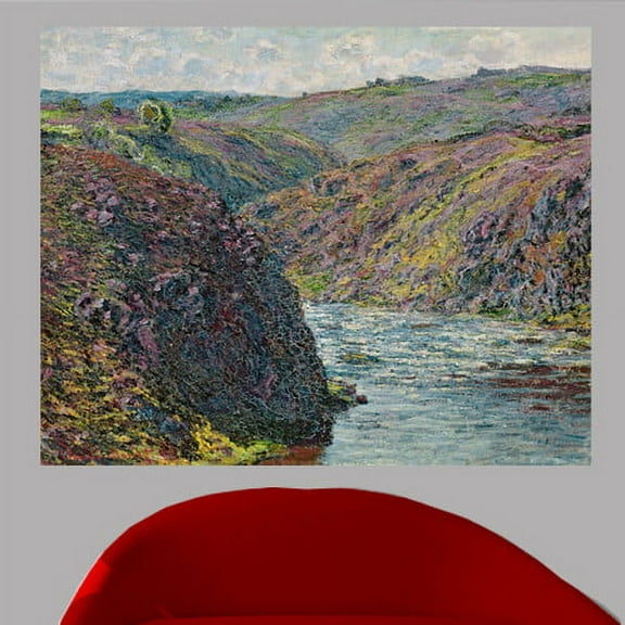 Wallhogs Monet Ravines of The Creuse at The End of The Day (1889) Poster Wall Mural