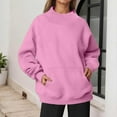 thumbnail image 5 of QHFBli Sweatshirt for Women Long Sleeve Crewneck Pullover Hoodies Shirt 2077 Fall Trendy Tops Loose Casual Sweaters, 5 of 6