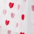 thumbnail image 6 of Toddler Girl Tulle Dress Summer Sleeveless Baby Girl Fashion Casual Dresses Smocked Summer Flower Girl Dresses Girl Valentine's Day Outfit for Kids Girls 4T, 6 of 7