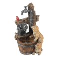thumbnail image 1 of LuxenHome Chiots en Résine et Pompe à Eau Fontaine de Patio Extérieur, 1 of 11