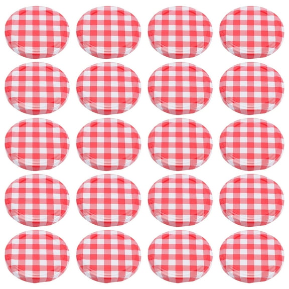 Niceauty Leak-Proof Iron Jar Lids Multi Colored Fashion Design for Home 40Pcs