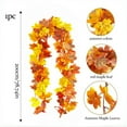 thumbnail image 3 of Artificial Maple Leaf Vine Garland, Realistic Fall Foliage Decoration with Autumn Colors, Seasonal Hanging Vine for Home Door and Wall Decor During Thanksgiving and Celebrations, 3 of 9