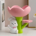 thumbnail image 3 of Entrance Key Holder Lovely Rabbit Flower Key Tray Organizer Jewelry Dish Home Decoration, 3 of 7