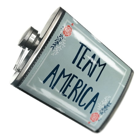 

NEONBLOND Flask Team America Fourth of July Roses and Stars