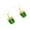 Green, variant on Naierhg Fashion Women Faux Gemstone Rhinestone Square Dangle Drop Hook Earrings Jewelry Green
