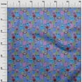 thumbnail image 3 of oneOone Polyester Spandex Medium Blue Fabric Abstracts Sewing Fabric By The Yard Printed Diy Clothing Sewing Supplies 56 Inch Wide, 3 of 5