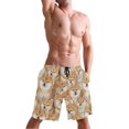 thumbnail image 5 of Dailycode Men's Quick Dry Swim Trunks Beach Shorts Casual Summer Board Shorts with Pockets, Cute Shiba Inu Dogs, 5 of 8