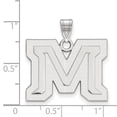 thumbnail image 2 of 14k White Gold LogoArt Montana State University Letter M Large Pendant Q4W018MTU, 2 of 3