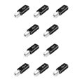 thumbnail image 2 of Advancent Adaptador USB tipo c para oficina en casa con equipo de conector accesorio de conexión estable convertidor de adaptación herramienta Cabeza recta/Negro 10Conjunto, 2 of 6