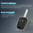 thumbnail image 7 of Unique Bargains 2 Buttons Keyless Entry Remote Key Shell Case for Opel for Vauxhall for Astra J, 7 of 7