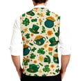 thumbnail image 3 of St. Patrick's Day Sweater Vest for Men V-Neck Sleeveless Button Up Cardigan Saint Patrick's Day Vest Sweater, 3 of 3