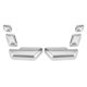 thumbnail image 1 of Cubierta de interruptor de botón de ajuste de asiento de coche, pegatina decorativa embellecedora para Mercedes Benz CE GLK GL ML, 1 of 5