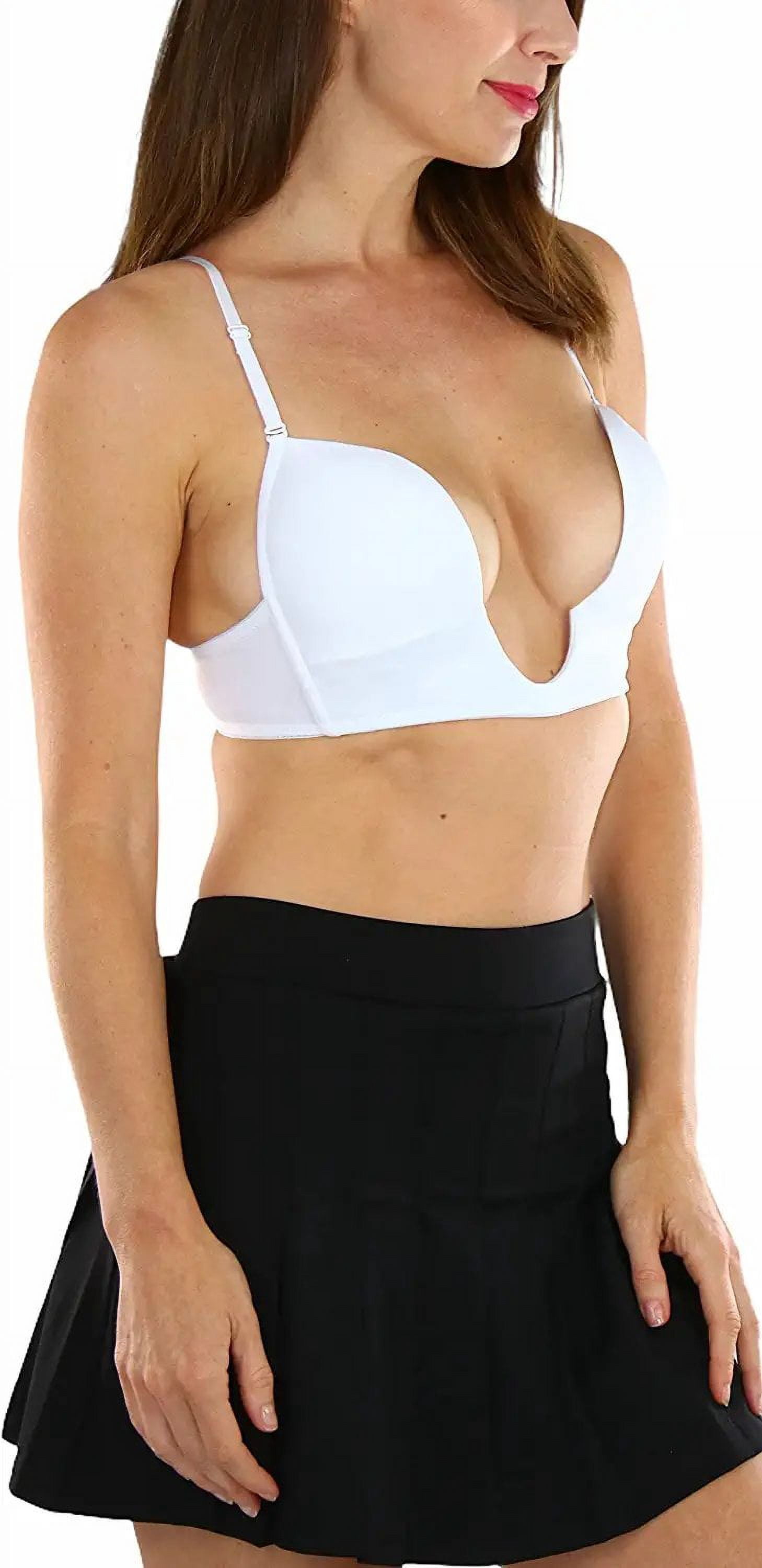 ToBeInStyle Women's Deep Plunge Convertible V Bra