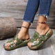 thumbnail image 4 of Sandalias de tacón plano de color con empalme para mujer Wmkox8yii ytu786, 4 of 9