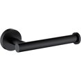 thumbnail image 1 of Matte Black Toilet Paper Holder SUS304 Stainless Steel, Modern Round Tissue Roll Holders Wall Mount, Toilet Paper Roll Dispenser Bathroom 5 inch TP Holder for Kitchen Washroom, 1 of 5