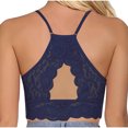 thumbnail image 2 of Censtreet Women's Solid Lace Wrapped Chest Bra,Backless-thin Bra with Padding,Breathable Daily Underwear for Women, 2 of 3