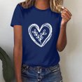thumbnail image 5 of Tbopshirt Valentine's Day T-Shirts for Women Short Sleeve Graphic Tees,Summer Plus Size Tops,Valentines Day Fashion Crewneck Printing Love Heart T-Shirt Casual Loose Womens Tops S-XXXL, 5 of 6