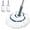 White-2 Head, variant on Self Wringing Mop - Easy Squeeze Twist Mop with 52.5 Inch Long Handle, Heavy Duty for Hardwood, Tile, Vinyl & Laminate Floors (Gray)