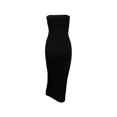 thumbnail image 2 of Vestido de tubo con cuello barco para mujer Vestido de verano sin mangas de color sólido, negro, S Kearding AP1097-10B, 2 of 7