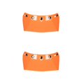 thumbnail image 1 of Transemion pour Visière Crête 5-Snap Face Ouverte Pièces de Rechange Remplace Orange Type A 2ensemble, 1 of 6