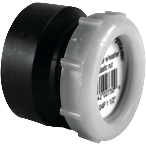 Charlotte Pipe Trap Adapter Abs/Dwv 1-1/2 " Black