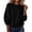 Black, variant on Hurxie Oversized Sweatshirt for Women Spring Long Sleeve Crewneck Fleece Loose Casual Pullover Tops Fashion Clothing