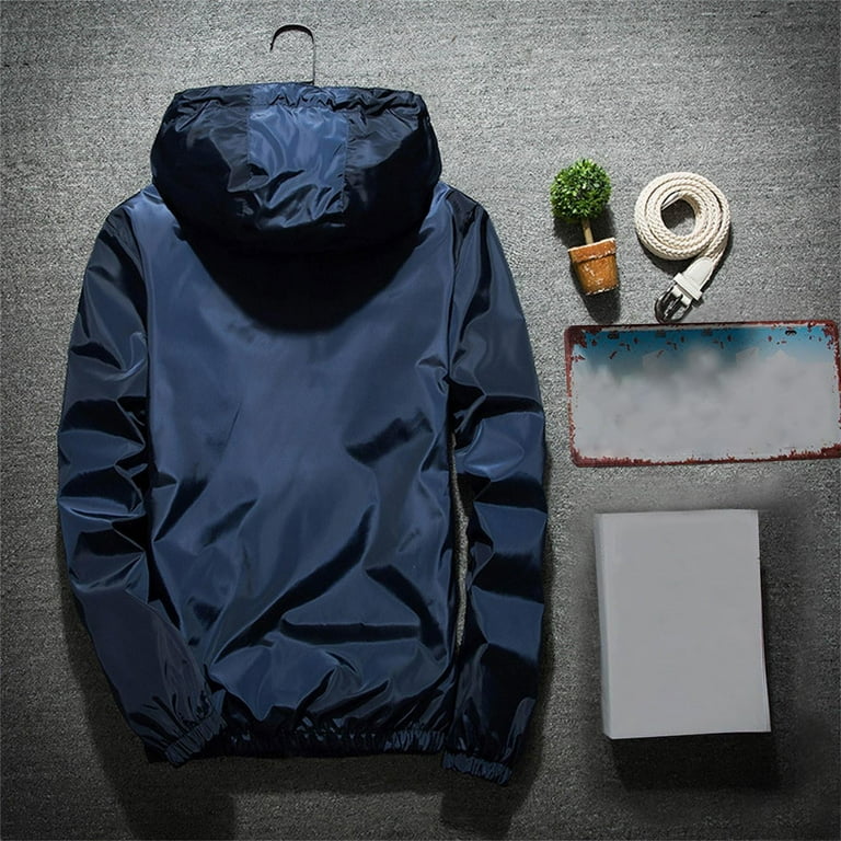 BLTIBY Reflective Jacket for Men High Hoodies Fall Winter Solid