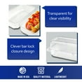 thumbnail image 6 of MT Products Disposable Clear Plastic Container with Hinged Lid - Pack of 40, 6 of 7