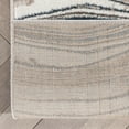 thumbnail image 3 of Well Woven Custom Size Runner - Choose Your Length - Stille Grey Blue Abstract Geometric Stripes 31 Inches Wide x 18 Feet Long Runner (31" x 18' Runner) Rug, 3 of 5